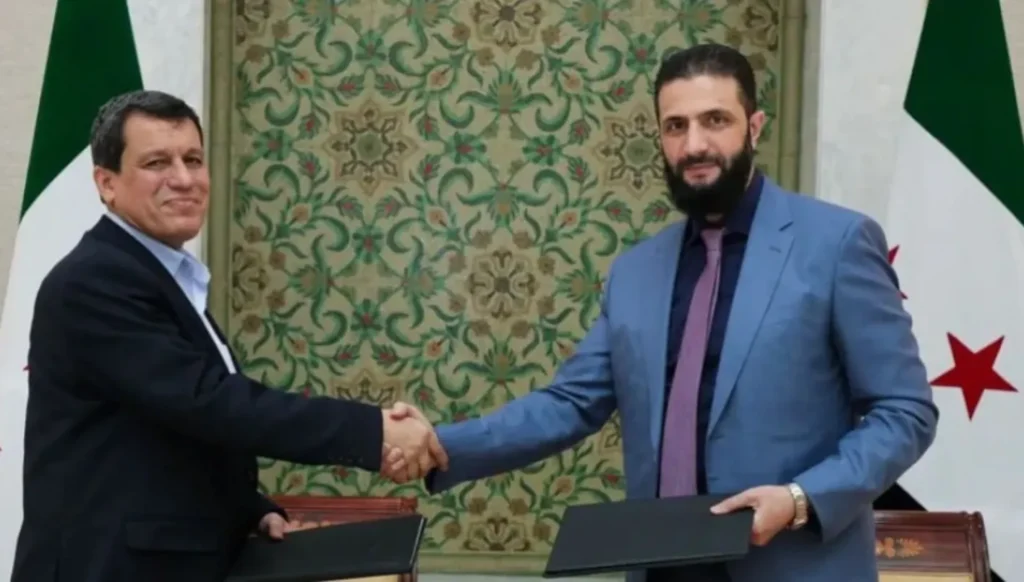لقاء بين أحمد الشرع وتوم بارّاك وقائد “قسد”