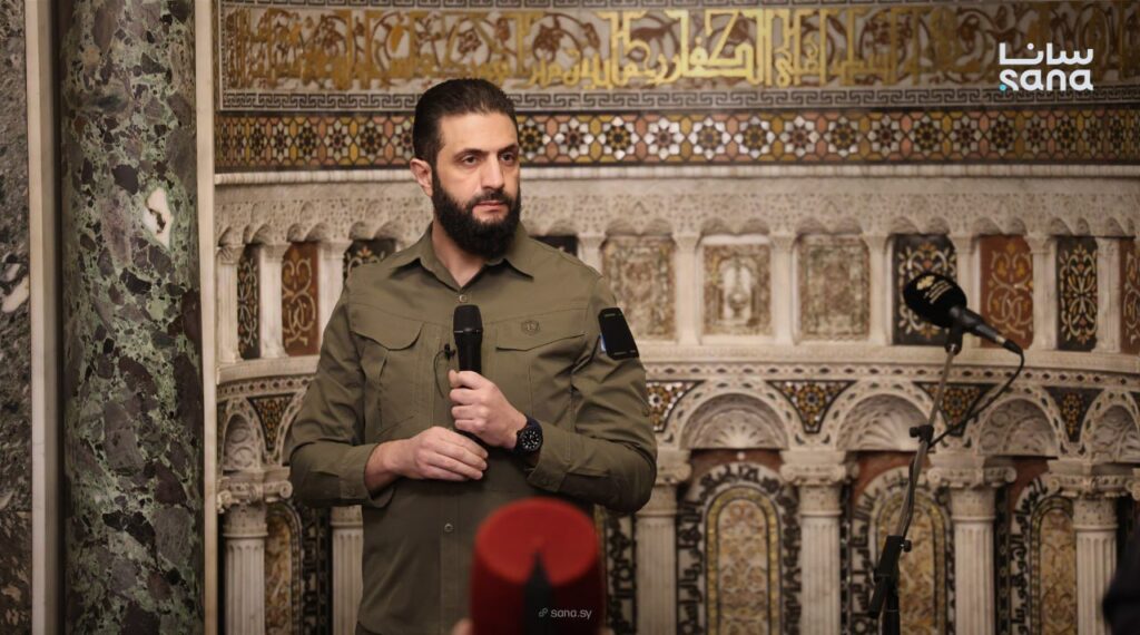 في الذكرى السنوية الأولى للاطاحة بحكم الأسد… الشرع: سنعيد سوريا قوية ببناء يليق بحاضرها وماضيها